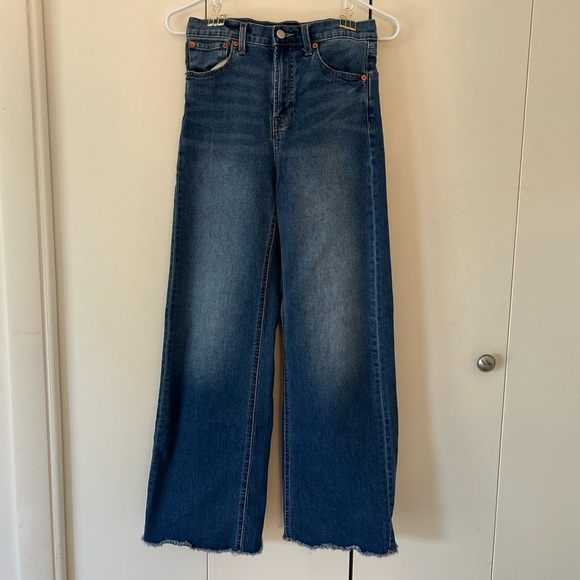 GAP Denim - GAP high waist wide leg jeans pockets 4/27